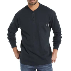 Hot FR Long Sleeve Henley Work Shirts|T-Shirts