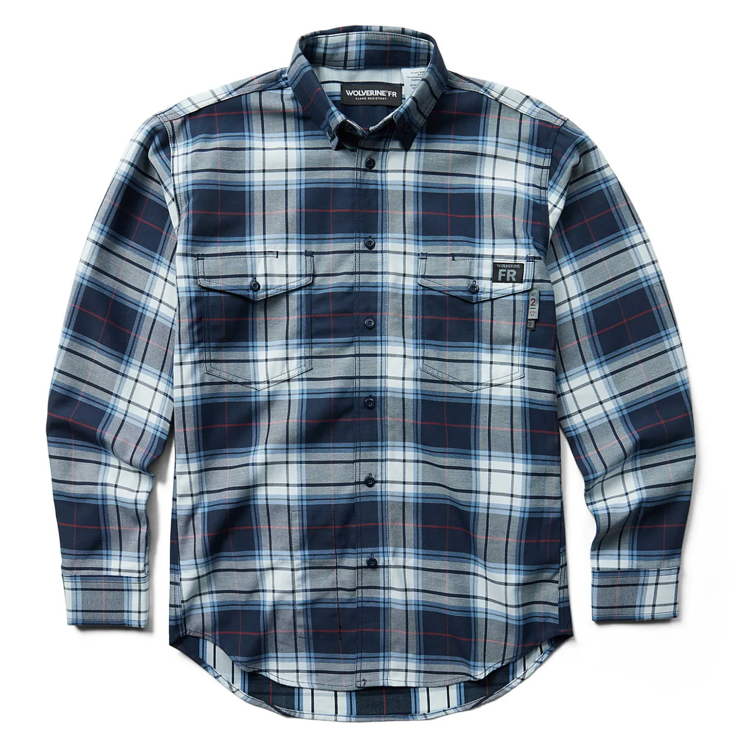 FR Plaid Long Sleeve Twill Shirt Work Shirts|Safety Gear