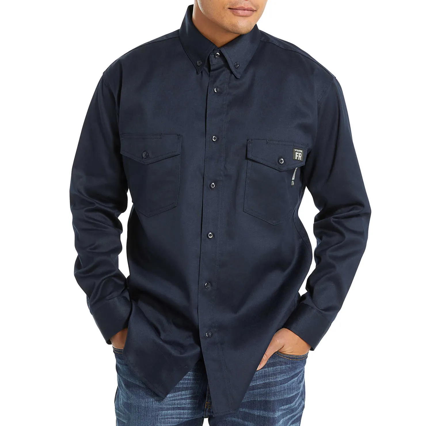 Outlet FR Twill Long Sleeve Shirt Safety Gear|Safety Gear