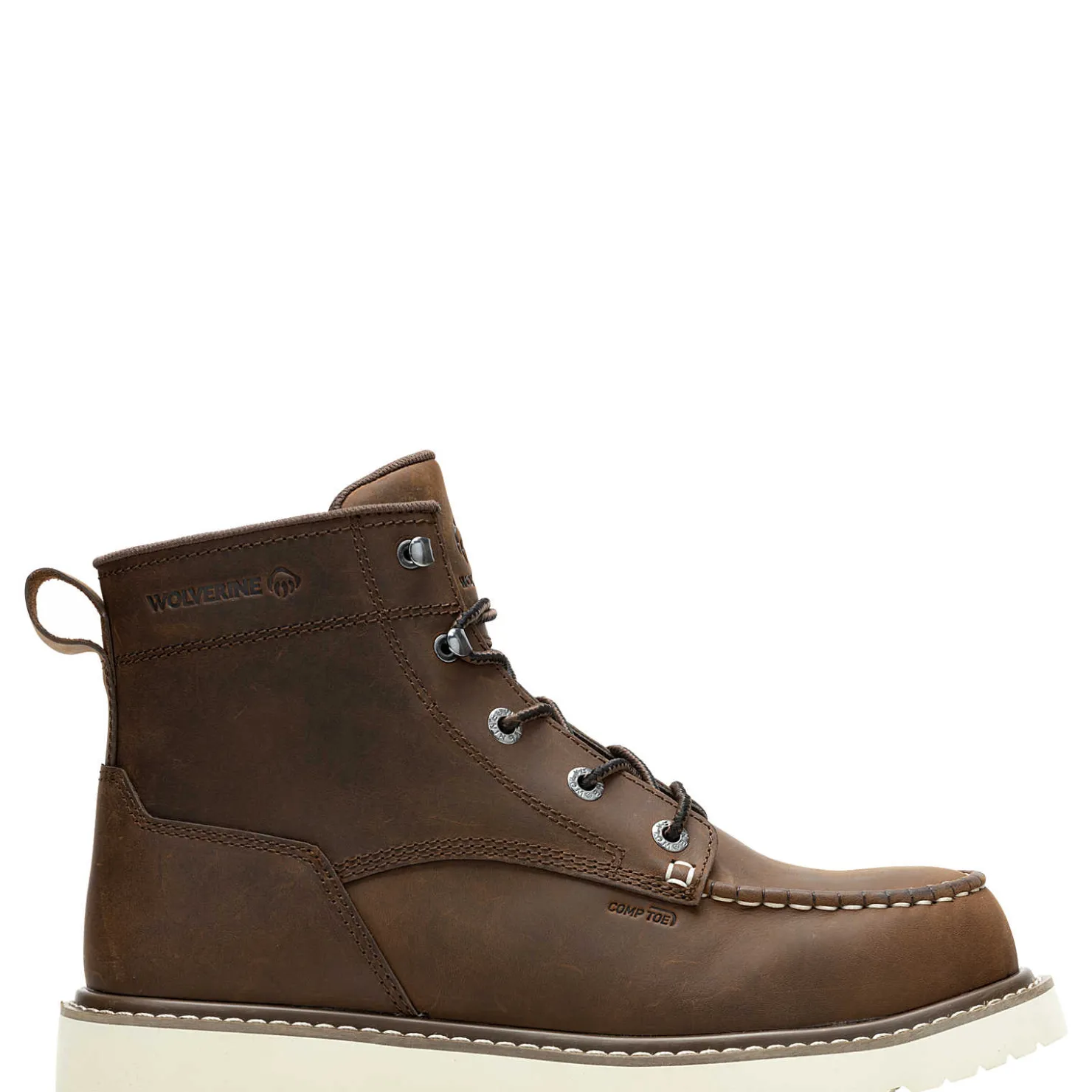 New Trade Wedge Unlined 6" Moc-Toe Composite-Toe Work Boot Safety Toe|Safety Toe