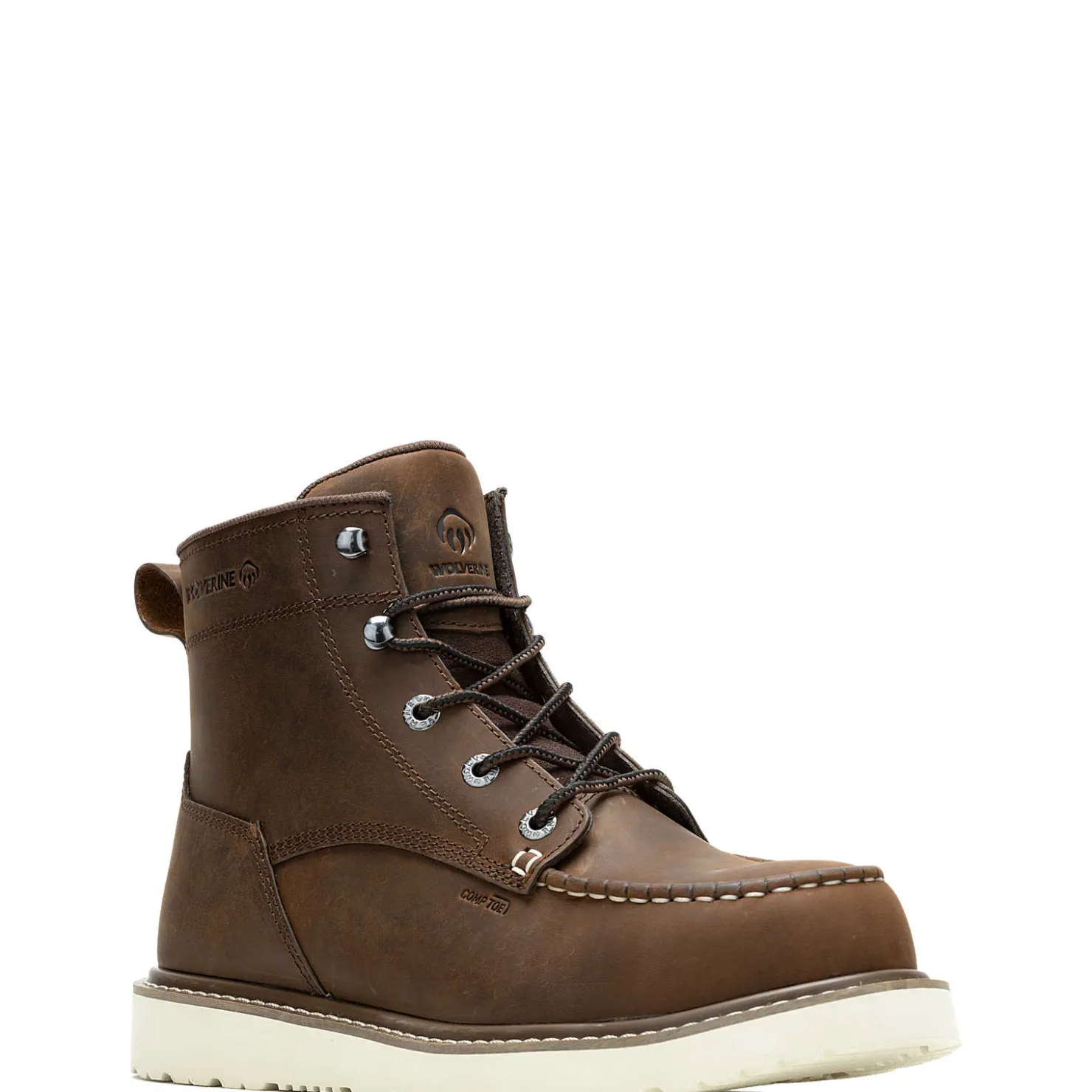 New Trade Wedge Unlined 6" Moc-Toe Composite-Toe Work Boot Safety Toe|Safety Toe