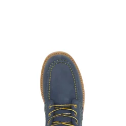 New X Valiant University Of Michigan Floorhand Moc Toe Work Boot Waterproof|Soft Toe