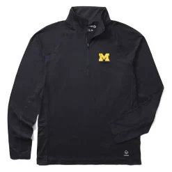 Discount X Valiant University Of Michigan Sun-Stop Eco Half Zip Hoodies & Pullovers|T-Shirts